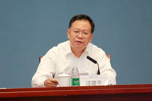 汪建平作表态发言